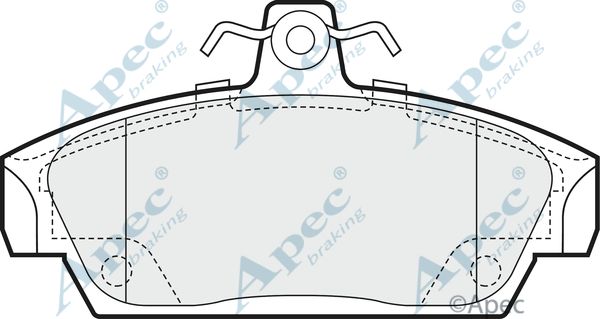 APEC BRAKING Комплект тормозных колодок, дисковый тормоз PAD659